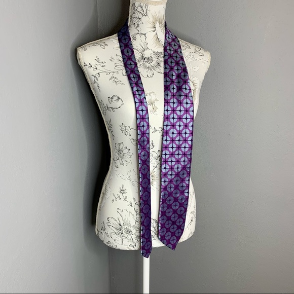 Ted Baker Other - Ted Baker London Purple Geometric 100% Silk